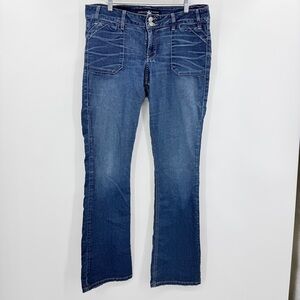 Source of Wisdom Dark Wash Bootcut Jeans Y2K Plus Size 16